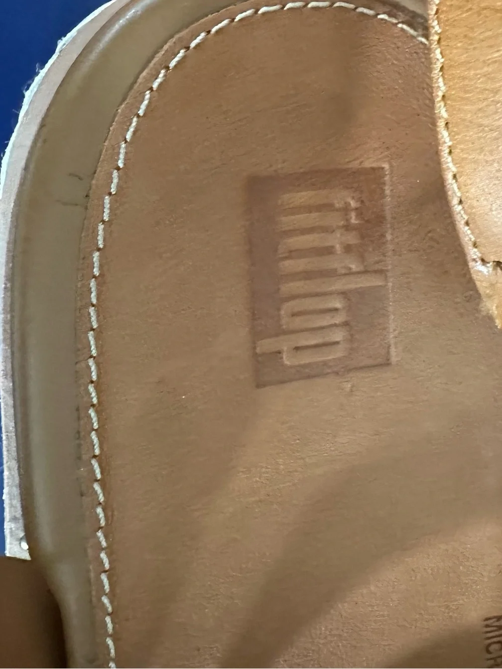 Fitflop Tan Leather Platform Espadrille Sandals